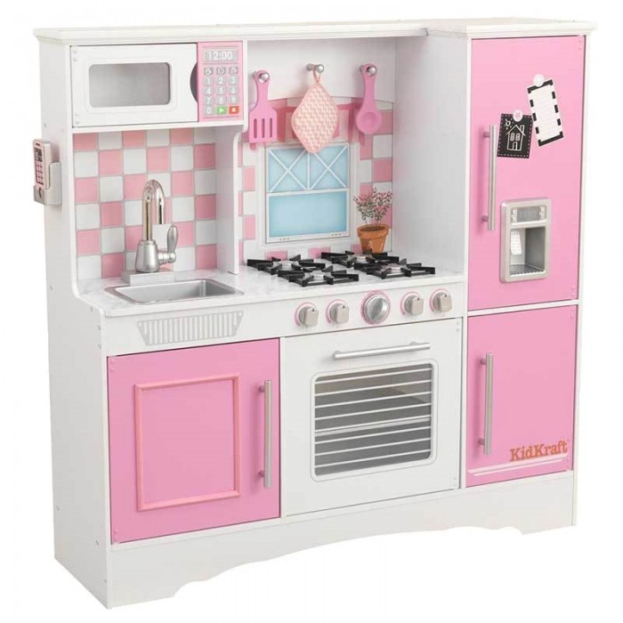 Bucataria Culinary Kitchen Pastel de joaca pentru copii - Kidkraft 53373 cu accesorii incluse